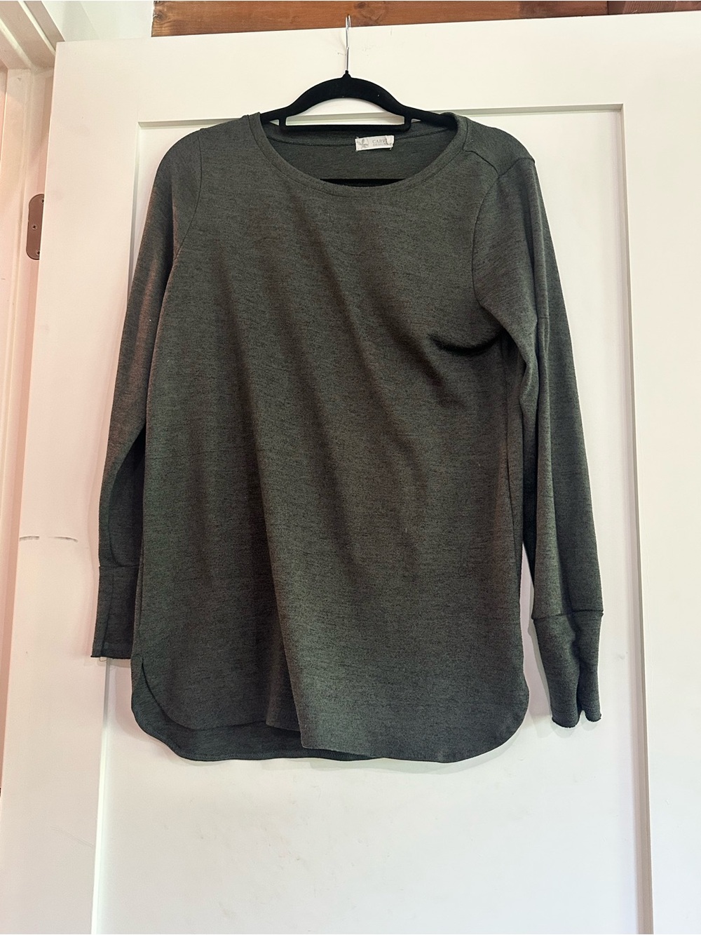 Carve Designs dark grey Knit Pullover